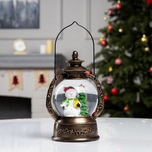Фигура светодиодная «Снеговик» 20x14x11 см, батарейки ААx3 (не в комплекте), USB, свечение тёплое белое
