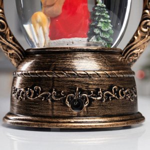 Фигура светодиодная «Дед Мороз» 26x14x12 см, от бат. батарейки ААx3 (не в комплекте), USB, свечение тёплое белое
