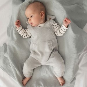 Комбинезон вязаный Крошка Я Basic, рост, серый