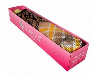 Зонт женский автомат КЛЕТКА цвет Желтый (DINIYA)
