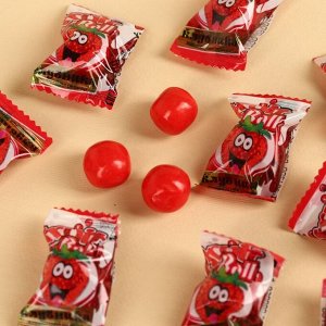 Жевательная резинка «Мы все пережуем» с начинкой, вкус: клубника, 50 г.