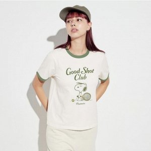 UNIQLO Peanuts Sports Club UT — хлопковая футболка с принтом