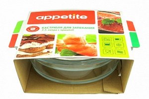 Кастрюля ж/пр стекло 2,5 л ТМ Appetite CR4