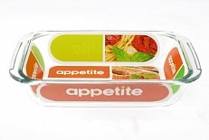 Форма стекл прям 23x15x4см/0,7л ТМ Appetite 23x15x4.8, 0,7л