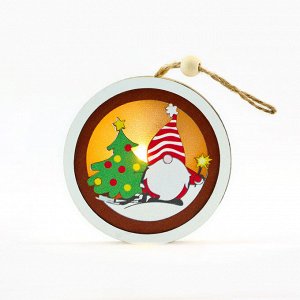 Ёлочная игрушка «Новогодняя», d=7.5 см