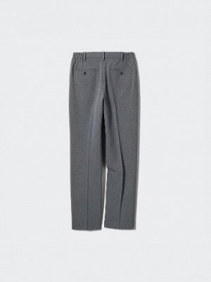 UNIQLO - широкие брюки со стрелками увеличенной длины - 06 GRAY
