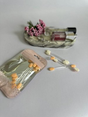 Набор аппликаторов для теней, двусторонние, 11 шт. 8 см