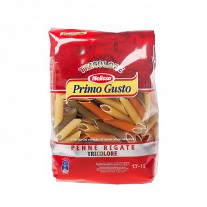 Паста «Пенне Ригате Триколор» томатно-шпинатная Melissa-Primo Gusto 500г