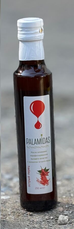 Масло оливковое Extra Virgin Palamidas ароматизированное с перцем