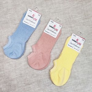 Носки женские короткие скульптурная сеточка