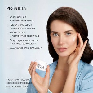 Увлажняющий аквакрем 3 в 1 для лица дневной с гиалуроновой кислотой питательный Natura Siberica 50 мл