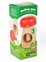 Игра логическая деревянная. Набор для конструирования &quot;Мухомор&quot;