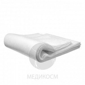 Полотенце Комфорт 35х70см., спанлейс, белое, 50 шт. в пачке, Россия