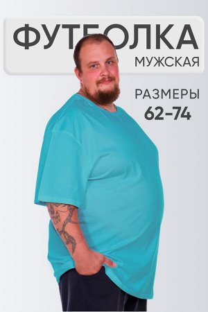 Футболка мужская однотонная