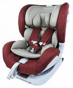 Автокресло TOREGO DRIVE ISOFIX Красный/Лён *СТАЛЬНОЙ ВНУТРЕННИЙ КАРКАС*