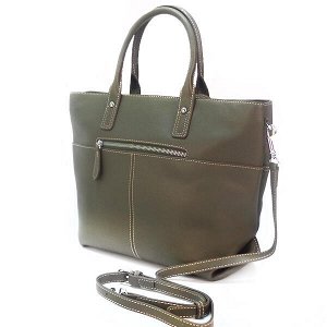 Женская сумка Borgo Antico. Кожа. P 118 khaki