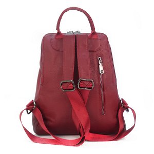 Рюкзак Borgo Antico. Кожа. 7177 red