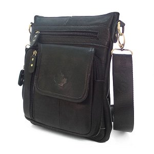 Сумка мужская Zznick. Кожа. 2306 black