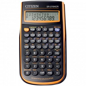 Калькулятор научный SR-270NOR 10+2 разрядов, 236 функций, пит. от батарейки, 78*153*12 мм, оранжевый