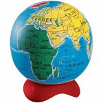 Точилка пластиковая &quot;GLOBE&quot; 1 отверстие, металлический контейнер, ассорти