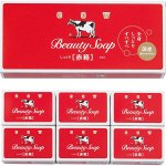 Мыло туалетное COW BRAND &quot;Beauty Soap&quot; аромат роз (6шт х100г), 600г