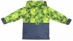 Куртка для мальчиков на флисе (удлиненная ) (Ткань верха плащевая DEWSPO PU MILKY подкладка FLEECE 180, застежка-молния, воротни