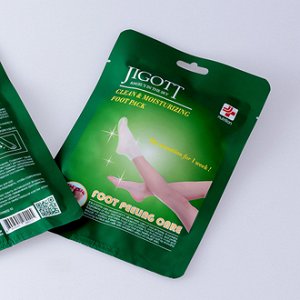 Jigott clean & moisturizing foot pack Маска-носки для пилинга ног