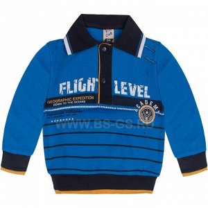 Батник Sirican Flight Level синий с длинным рукавом для мальчика