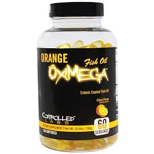 Controlled Labs, Рыбий жир OxiMega с апельсином, аромат цитрусовых, 120 мягких таб.