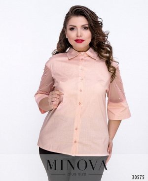 Блуза №4099Б-пудра