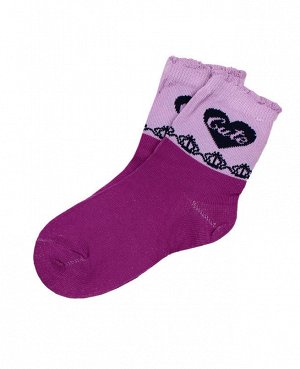 Носки детские для девочки Цвет: фиолетовый