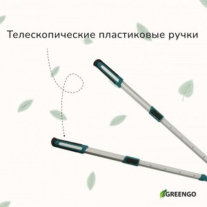 Сучкорез профессиональный, 26.4?37" (67.5?94 см), телескопический, с пластиковыми ручками, МИКС, Greengo
