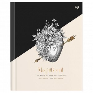 Тетрадь на кольцах А5, 120л., BG ""Magnificent"", глянцевая ламинация