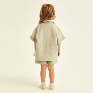 Костюм детский домашний (рубашка и шорты) SL HOME 28 (), светло-зелёный