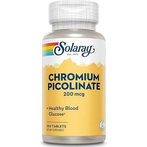 Пиколинат хрома SOLARAY Chromium Picolinate 200мкг. - 100 таб.