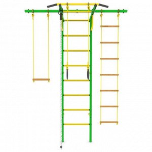 Детский спортивный комплекс «Роки-Плюс», ПВХ, 650 x 1630 x 2300 мм, цвет зелёный