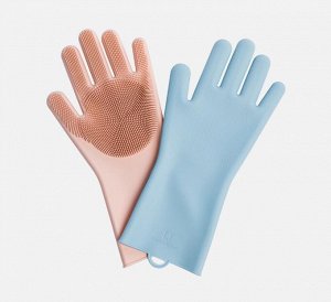 Силиконовые чистящие перчатки