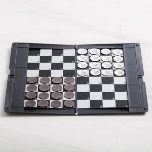 Игра в дорогу - шашки «Выбери свою сторону», р-р магнитного поля 17 ? 10 см