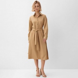 Платье женское MINAKU: Casual collection, цвет бежевый
