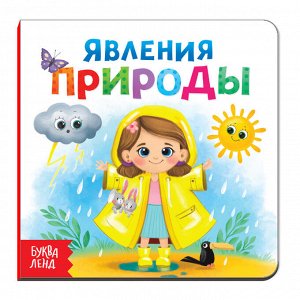 Картонная книга «Явления природы», 10 стр.