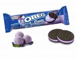 Печенье Орео с кремом &quot;Черничное мороженое&quot; 133г / Oreo Ice Cream Blueberry Cookies 133g