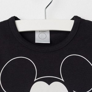 Футболка детская Disney "Mickey Mouse", рост 98-104 (30), чёрный