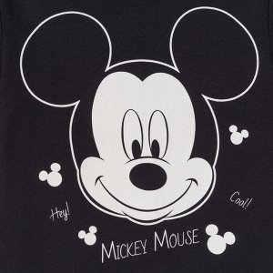 Футболка детская Disney "Mickey Mouse", рост 98-104 (30), чёрный
