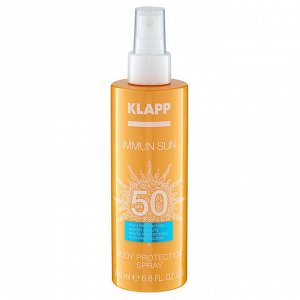 Солнцезащитный спрей для тела SPF50 IMMUN SUN  200 мл, KLAPP