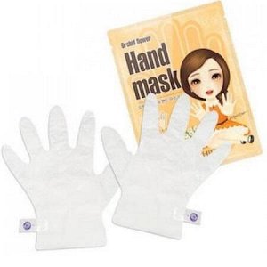 ORCHID FLOWER HAND MASK - Маска-перчатки для рук 1 пара