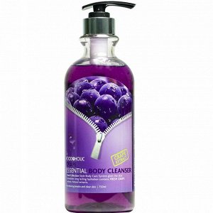 FOODaHOLIC GRAPE ESSENTIAL BODY CLEANSER - гель для душа с экстрактом винограда 750 мл.