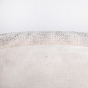 Корзина бельевая текстильная Доляна «Панда», 30?30?30 см, цвет белый