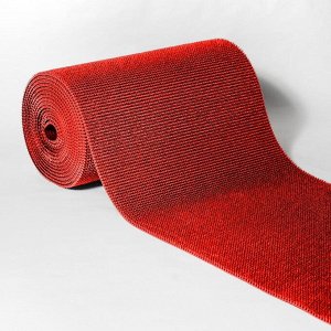 Покрытие ковровое щетинистое «Травка», 0,9?15 м, в рулоне, цвет красный