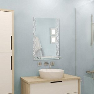 Зеркало в ванную комнату 80?60 см "Ассоona A626", 1 полка