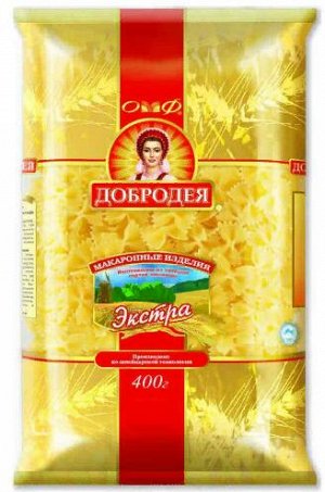 Макароны Атласный Бантик, 400 г Добродея №215